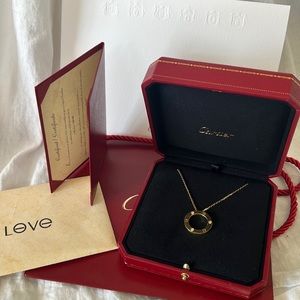 Cartier Love necklace with 3 diamonds